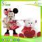 Factory custom wholesale handmade plush valentines day bear toys