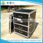 16U Aluminum flight case 4U DJ rack drawers /storage case with wheels