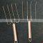 BBQ roast barbecue needles Skewers Metal handle Stainless steel Fork