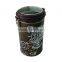 Red empty slip slide round tin container, lip balm tin box, Aluminium cosmetic tins