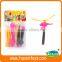 custom pull string flying helicopter toy doll