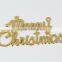 Silver/Golden English Merry Christmas Alphabet Decorative Hanging Ornaments Christmas Words Decorations