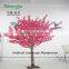 SJZJN 307 Mini Fake Pink Peach Tree for Home Decoration /Mini Bonsai Pink Peach Tree