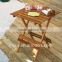 Portable wooden table for picinic