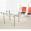 Modern Kitchen Round Table Dining Room Furniture Glass Dining Set