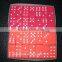 colored plastic domino