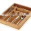 TOP Quality unique bamboo expandable bamboo kitchen drawer organizer for kitchen tools