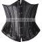 Best Faux Leather Double Steel Boned Corset Waist Training Corset Body Shaper for Women
