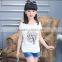 beautiful girl t-shirt latest fashion long top design new products 2016