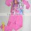 children pajama set for winter, 2016 new design high technology printed girls children winter cotton pajama set.