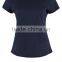 MGOO OEM Service Woman Curved Hem T Shirt Short Sleeve Plain Round Neck T Shirts Wholesale China