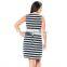 wholesale cheap striped sleeveless maternity dress china factory
