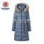Women's Long Down Jacket With Faux Fur