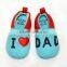 "I love dad" Embroidered Baby footwear