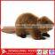 13'' long cute brown stuffed plush toys for children plush toy beaver