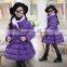 B22655A Girls new winter coat sweet girls stylish Cotton-padded jacket
