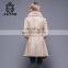 Hot sale Women Double Face Leather Jacket Sheep Fur Coats Woman
