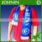 2015 hot selling wholesale satin custom football scarf for promotion