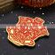 hot sale wholesale customized chinese red logo tea coaster with eva