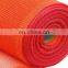 Fire resistant orange polyethylene fence shade cloth