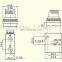 GOGO ATC Pneumatic 3 way air Manual Mechanical valve hand control valves 1/4 inch JM-05 Rotary type with selective knob button