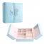 Jewelry box leather jewelry storage box new cosmetic case jewelry box wholesale custom