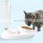 Automatic Integrated Pets Feeder Bowl Bevel Cats Dogs Double Water Bowls Neck Protection