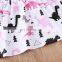 A0236# girls dress 2020 summer cotton print dinosaurs clothes kids dress
