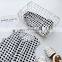 A0206# Baby Girl Sets Summer Sleeveless Plaid Top + Shorts 2Pcs Children'S Sweater