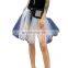 TWOTWINSTYLE Summer Sexy Mesh Denim Patchwork Skirt For Women High Waist Big Size Mini fashion new