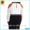 Plus Size Custom Clothing Good Quality Ladies Keyhole Collar Casual Blouse