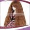 long brown curly synthetic mohair doll wigs cute