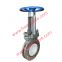 manual handwheel operation ceramic knife gate valve ceramic discharge valve for fly ash system