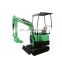 Latest type rotating bucket excavator track rubber mini excavator machine