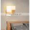 Modern Creative Square LED Wall Lamp Simple Wood Art Bedroom Bedside Lamp