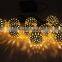 Battery Operated Moroccan Orb String Lights 20 LED Metal Globe Fairy Lights (Warm White)