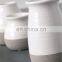 Small Rustic Home Decor Great for Centerpieces Kitchen Office or Living Room White and Gray Ceramic Vase Set of 3