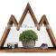 Wall Shelf Wood Floating Mountain Shelf Crystal Display Shelf Rustic