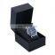 Wholesale Customized  Packaging  Gift Bright Black Paper Watch Organizer Display Watch Box