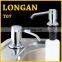 Customized Brass Kitchen & Bathroom Accessories Black Empty Hand Sanitizer Bottle Soap Dispenser For Hand Gel