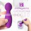 Mini Wand Massager with 12 Vibration Modes Whisper Quiet Portable Personal Therapy Cordless Vibrator for Woman
