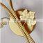 Modern Luxury Metal Home Bedroom Gold Decorative Indoor Lighting LED Glass Sconce Wall Lamp