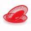 Fast Food Basket Plastic Bread Baskets Oval-Shaped Tray Restaurant Supplies, Deli Serving Bread Basket for Chicken, Burgers, Sandwiches & Fries