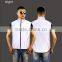 Grey/white zipper windbreak waterproof Reflective safety Vest for cycling