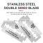 100pcs/ Pack High Quality Men Razor Blades Germany Blades Double Edge Shave Blades Razor Factory Private Logo Available