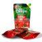 Ketchup Tomato Sauce Food Grade Glossy Stand Up Pouch Aluminium Foil With Spout Custom Printed