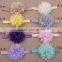 hot selling European chiffon lotus flower baby hair accessories headband MY-AC0005