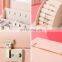 Top Ranking Hot Pink Luxury Custom Manufacturer Lock Black Drawer Travel Storage Stand Jewelry Organizer Box