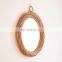 Rattan mirrors Decorative wall boho style ring shaped wicker mirror decor