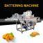 nugget meat automatic cake fill peanut fried chicken coating batter and bread battering machine
